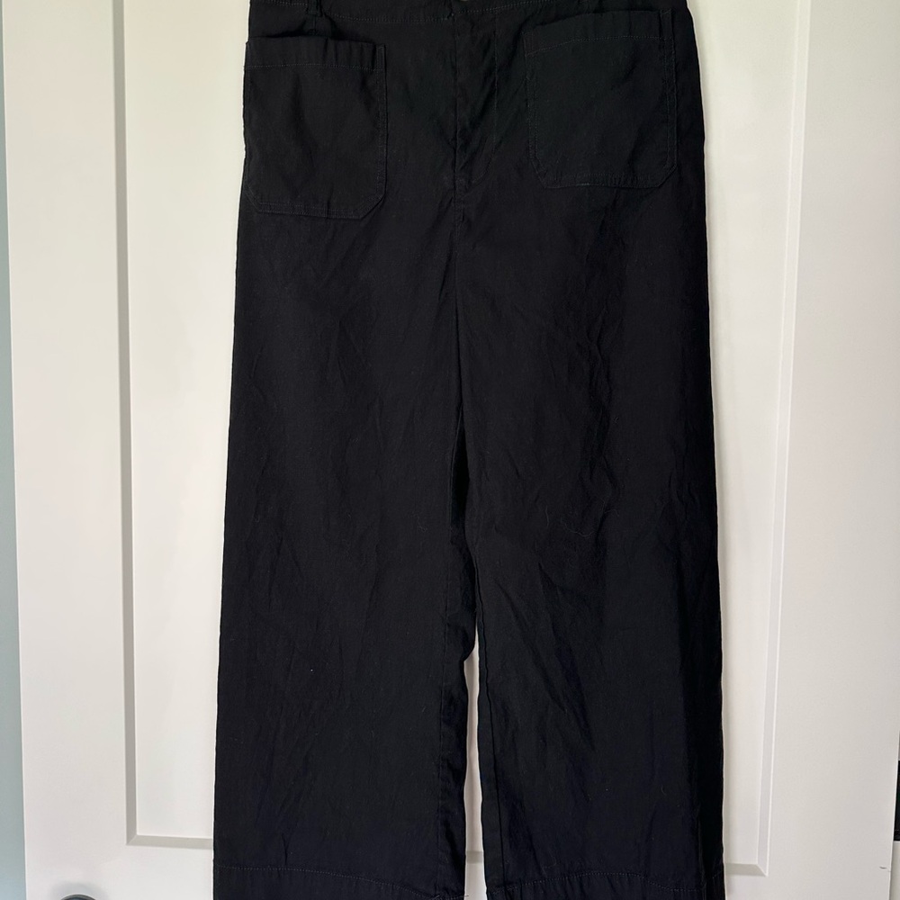 Anthropologie Maeve Colette Black Wide-Leg Pants